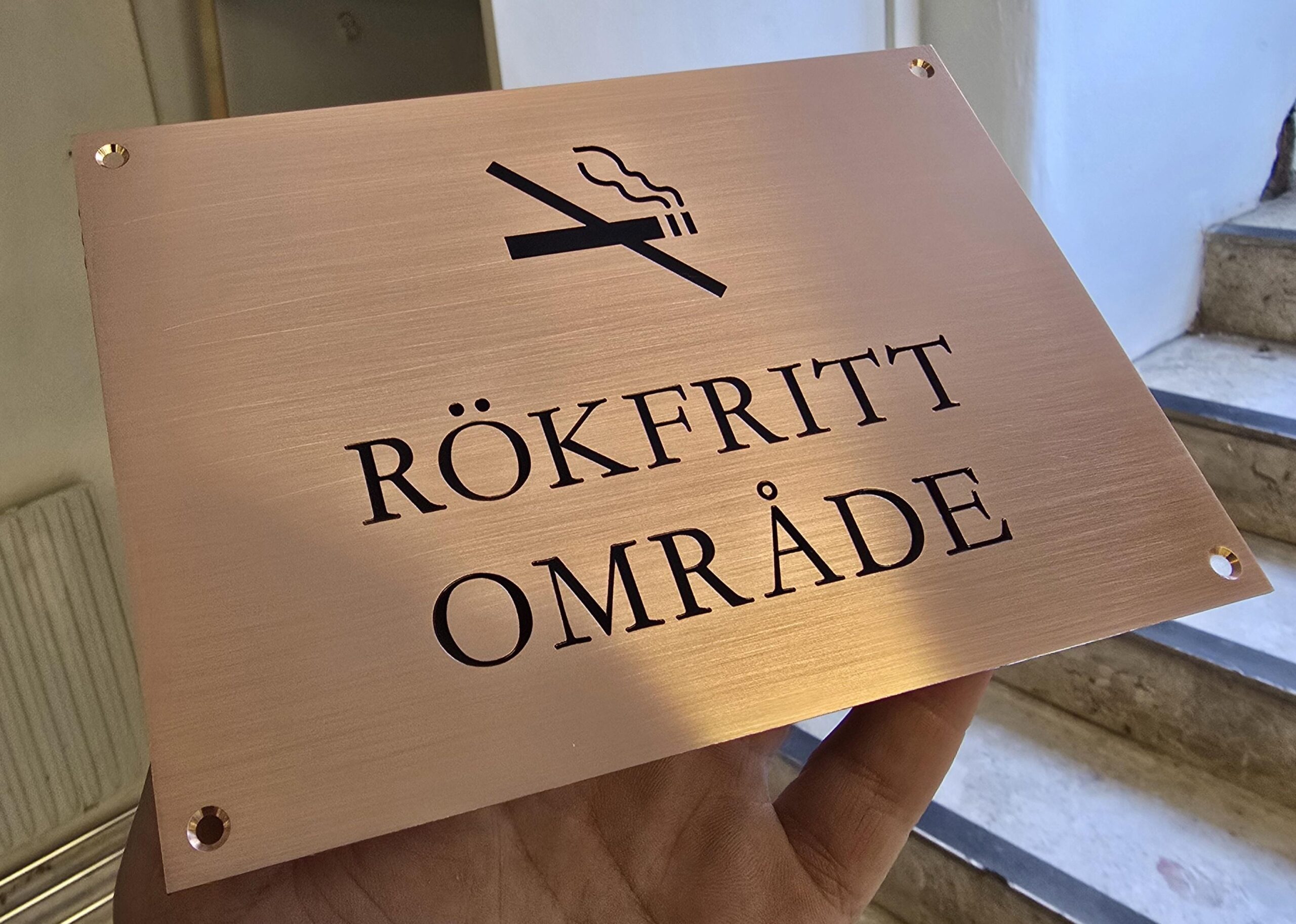 rökning förbjuden skylt